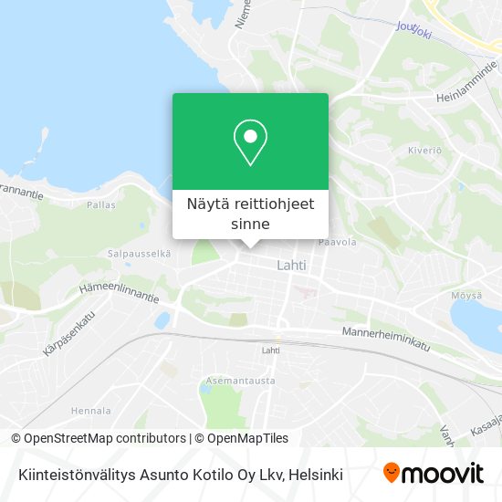 Kiinteistönvälitys Asunto Kotilo Oy Lkv kartta