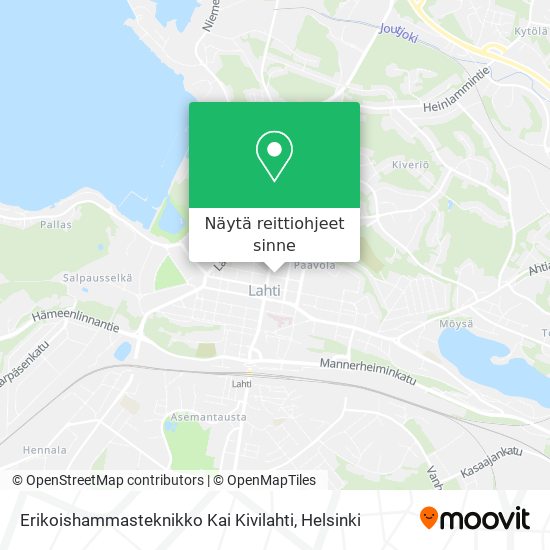 Erikoishammasteknikko Kai Kivilahti kartta