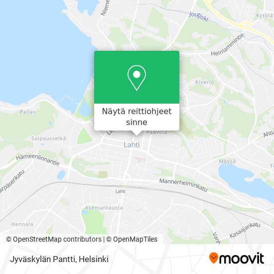 Jyväskylän Pantti kartta