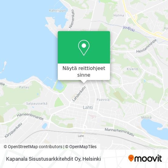 Kapanala Sisustusarkkitehdit Oy kartta