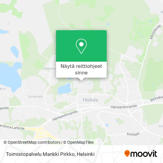 Toimistopalvelu Mankki Pirkko kartta