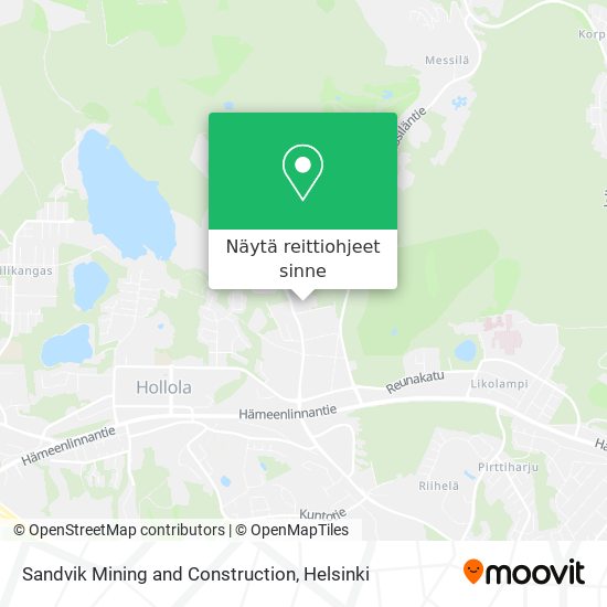 Sandvik Mining and Construction kartta
