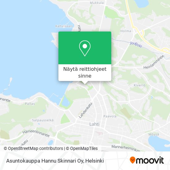 Asuntokauppa Hannu Skinnari Oy kartta