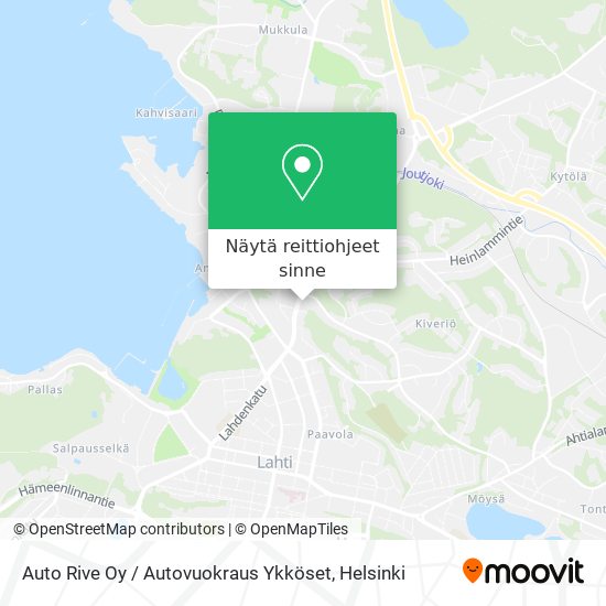 Auto Rive Oy / Autovuokraus Ykköset kartta