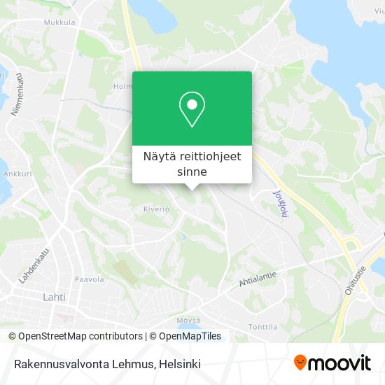 Rakennusvalvonta Lehmus kartta