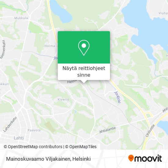 Mainoskuvaamo Viljakainen kartta