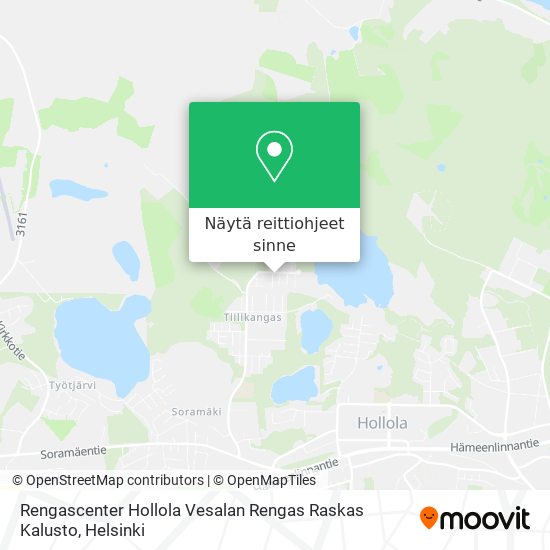 Rengascenter Hollola Vesalan Rengas Raskas Kalusto kartta