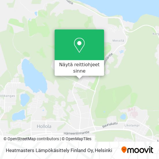 Heatmasters Lämpökäsittely Finland Oy kartta