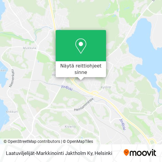 Laatuviljelijät-Markkinointi Jaktholm Ky kartta