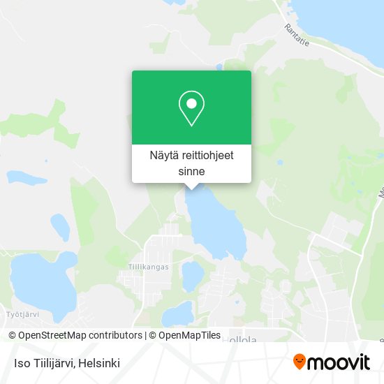 Iso Tiilijärvi kartta
