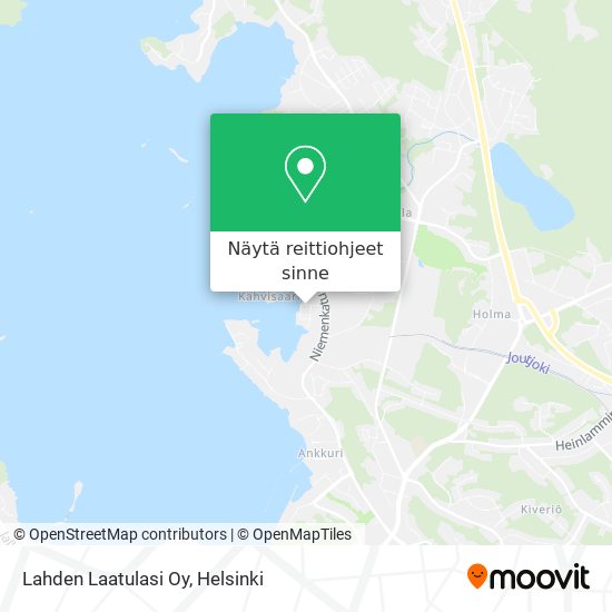 Lahden Laatulasi Oy kartta