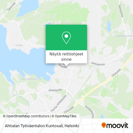 Ahtialan Työväentalon Kuntosali kartta