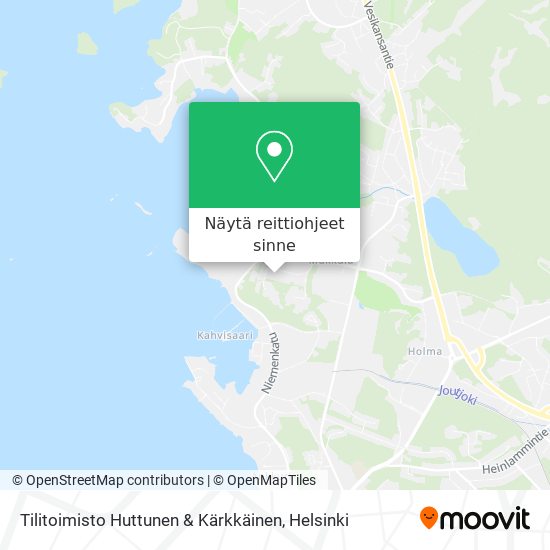 Tilitoimisto Huttunen & Kärkkäinen kartta