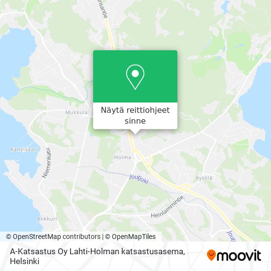 A-Katsastus Oy Lahti-Holman katsastusasema kartta