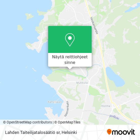 Lahden Taiteilijatalosäätiö sr kartta