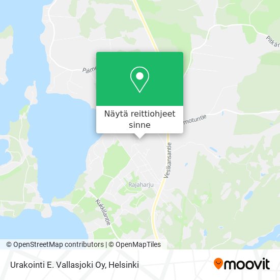 Urakointi E. Vallasjoki Oy kartta