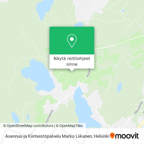Asennus-ja Kiinteistöpalvelu Marko Liikanen kartta