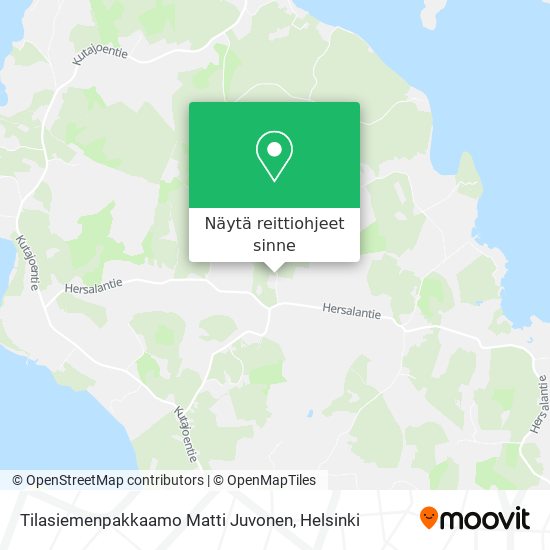 Tilasiemenpakkaamo Matti Juvonen kartta