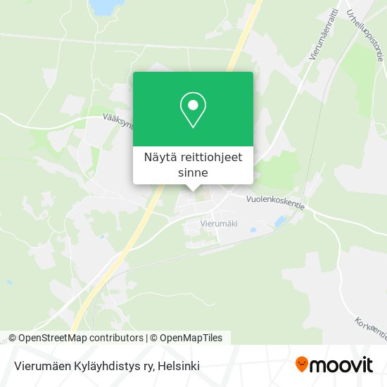 Vierumäen Kyläyhdistys ry kartta