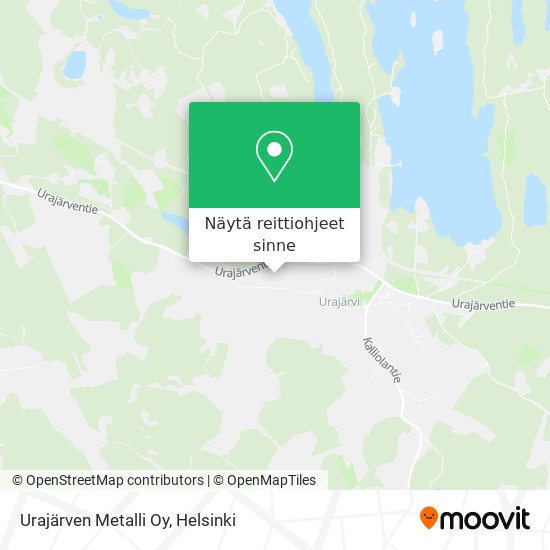 Urajärven Metalli Oy kartta