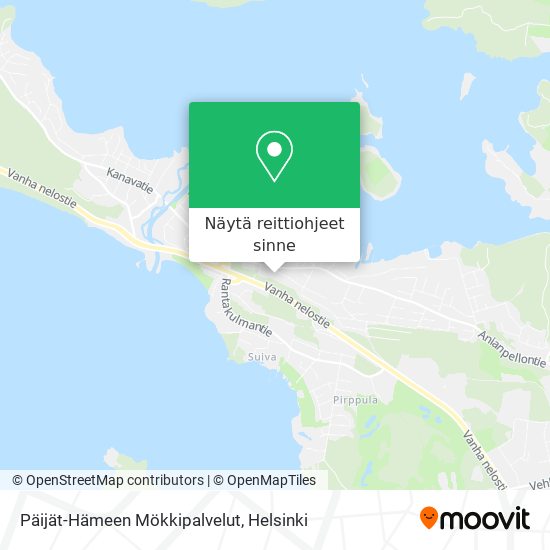 Päijät-Hämeen Mökkipalvelut kartta