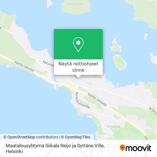 Maatalousyhtymä Siikala Reijo ja Syttäne Ville kartta