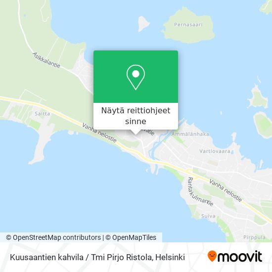 Kuusaantien kahvila / Tmi Pirjo Ristola kartta