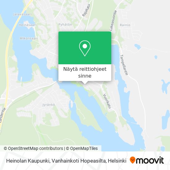 Heinolan Kaupunki, Vanhainkoti Hopeasilta kartta