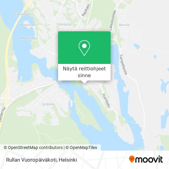 Rullan Vuoropäiväkoti kartta