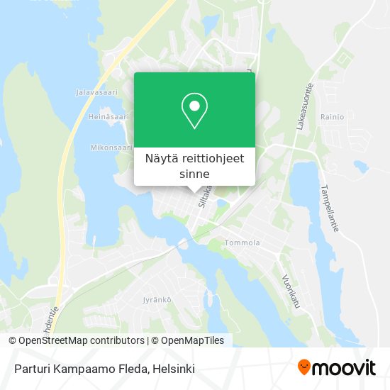 Parturi Kampaamo Fleda kartta