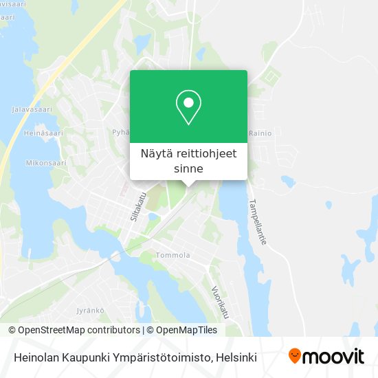 Heinolan Kaupunki Ympäristötoimisto kartta