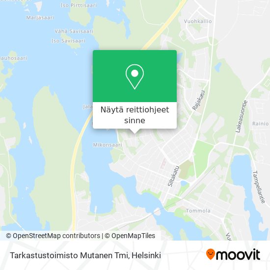 Tarkastustoimisto Mutanen Tmi kartta