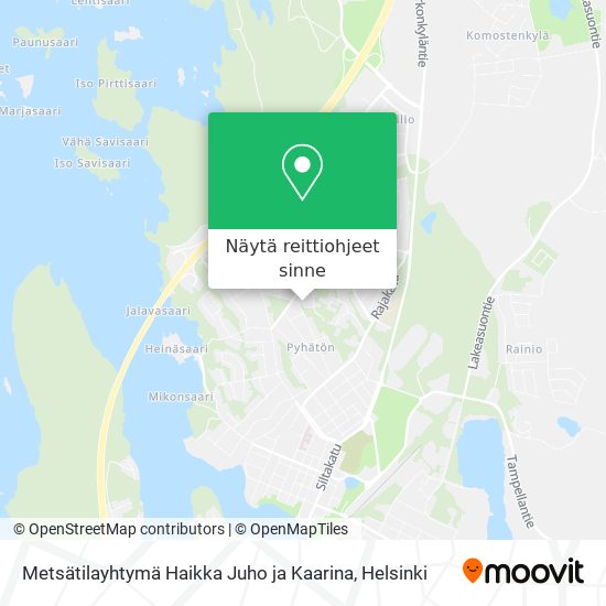 Metsätilayhtymä Haikka Juho ja Kaarina kartta