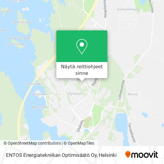 ENTOS Energiatekniikan Optimisäätö Oy kartta