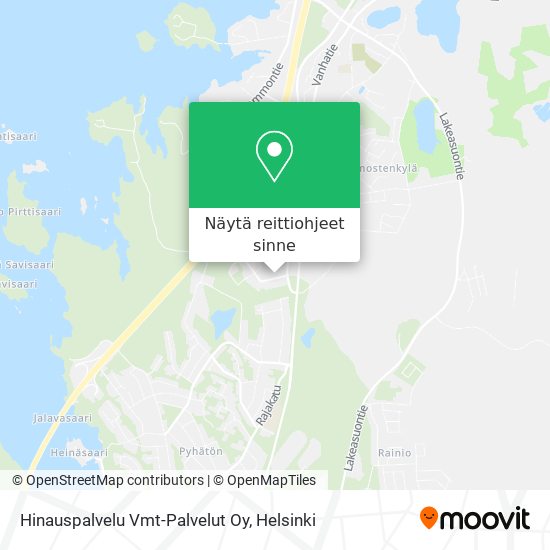 Hinauspalvelu Vmt-Palvelut Oy kartta
