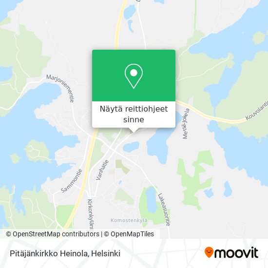 Pitäjänkirkko Heinola kartta