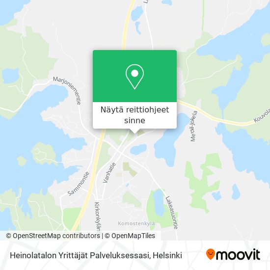 Heinolatalon Yrittäjät Palveluksessasi kartta