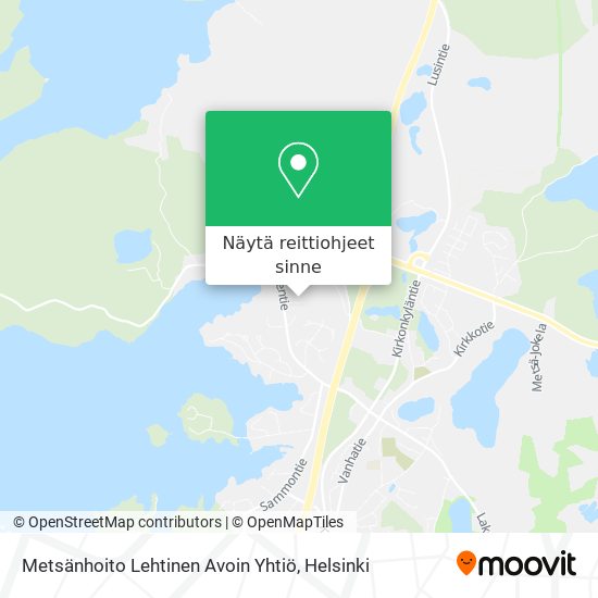 Metsänhoito Lehtinen Avoin Yhtiö kartta