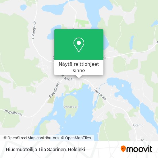 Hiusmuotoilija Tiia Saarinen kartta