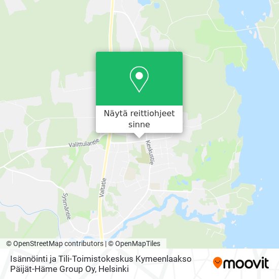 Isännöinti ja Tili-Toimistokeskus Kymeenlaakso Päijät-Häme Group Oy kartta