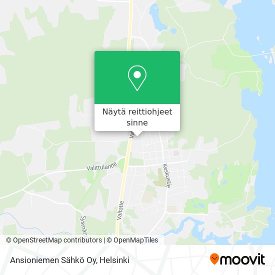 Ansioniemen Sähkö Oy kartta