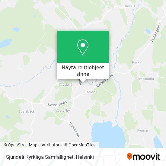 Sjundeå Kyrkliga Samfällighet kartta