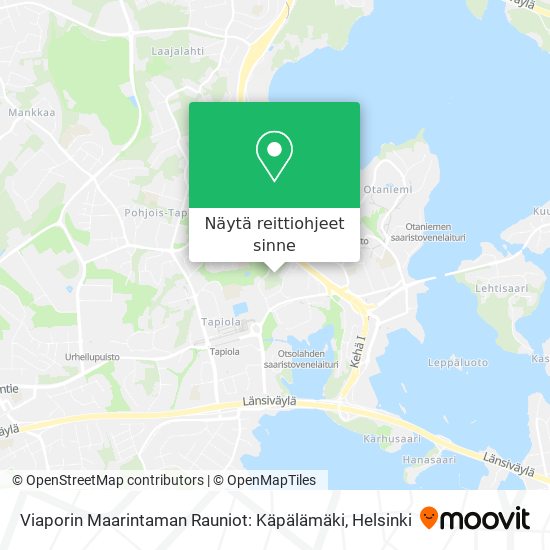Viaporin Maarintaman Rauniot: Käpälämäki kartta