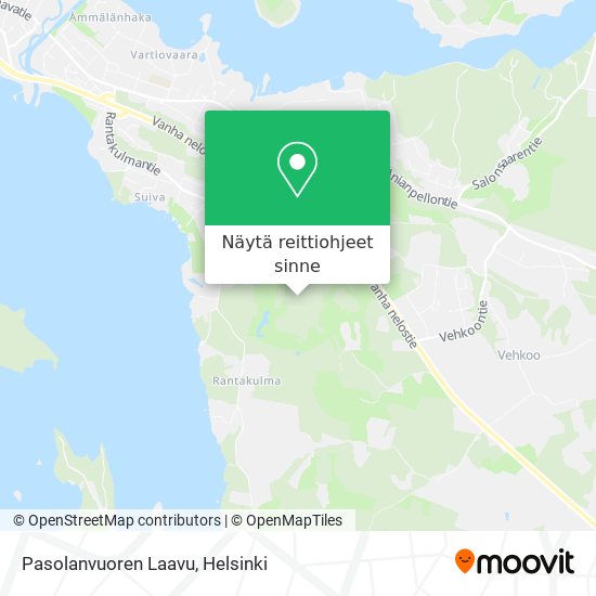 Pasolanvuoren Laavu kartta