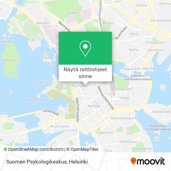 Suomen Psykologikeskus kartta