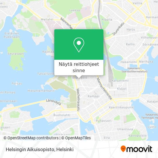 Helsingin Aikuisopisto kartta