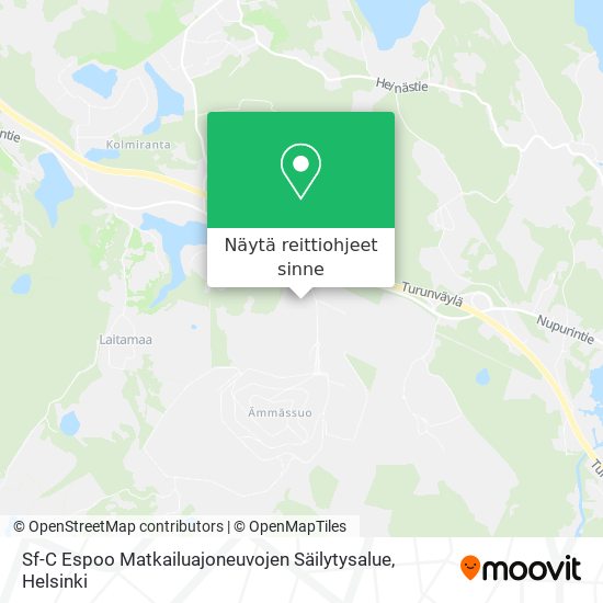 Sf-C Espoo Matkailuajoneuvojen Säilytysalue kartta
