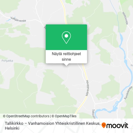 Tallikirkko – Vanhamoision Yhteiskristillinen Keskus kartta