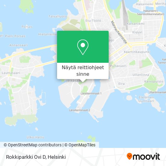 Rokkiparkki Ovi D kartta