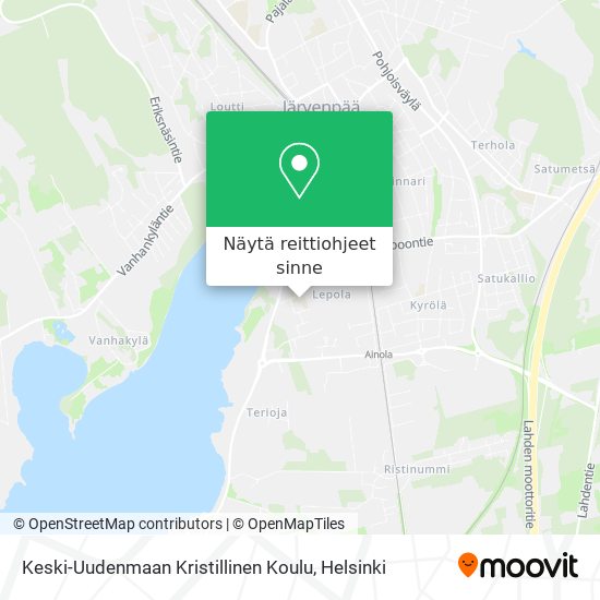 Keski-Uudenmaan Kristillinen Koulu kartta